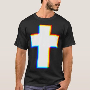 Camiseta Cristianismo Glitch Edm Cruz