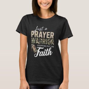 Camiseta Cristo Cristão Católico de Oração Guerreira