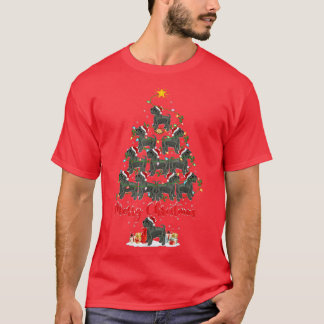 Camiseta Cristo de Cachorro de Schnauzer com Papais noeis V