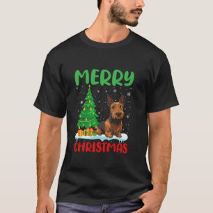 Camiseta Cristo De Porrier Dog Tree Xmas Sweater Ugly