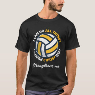 Camiseta Cristo De Voleibol Cristão Vol Engraçado