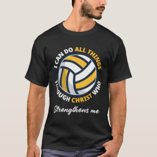 Camiseta Cristo De Voleibol Cristão Vol Engraçado