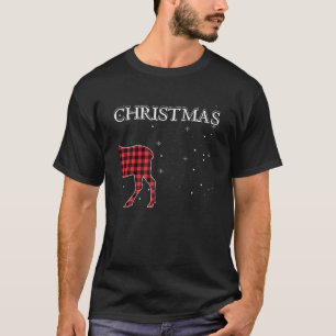 Camiseta Cristo de Xadrez de Moose de Natal Búfalos Engraça