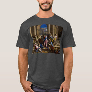 Camiseta Cristo dirigindo os trocadores de dinheiro do temp