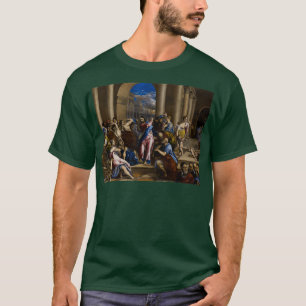 Camiseta Cristo dirigindo os trocadores de dinheiro do temp