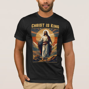 Camiseta Cristo é a arte cristã do rei Páscoa