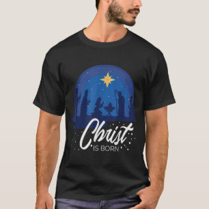 Camiseta Cristo é Nascer Bíblia Primeiro Natal Jesus