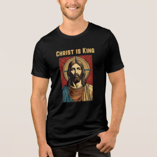 Camiseta Cristo é o rei cristão politicamente incorreto