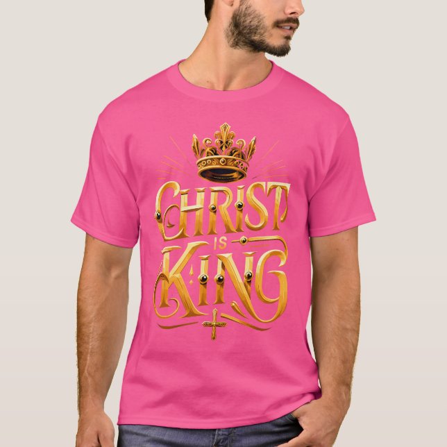 Camiseta Cristo É Rei Cristão Jesus (Frente)