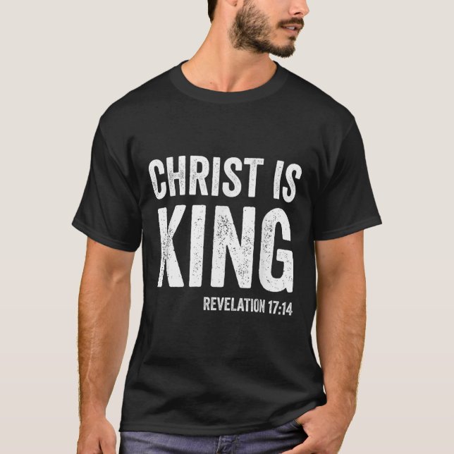 Camiseta Cristo É Rei Revelação 17_14 Cristo Cristão I (Frente)