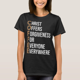 Camiseta Cristo Engraçado Presente De Café Para Homens Cris