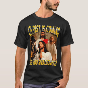 Camiseta Cristo Está Chegando Prepare Seu Coração Retro Hom
