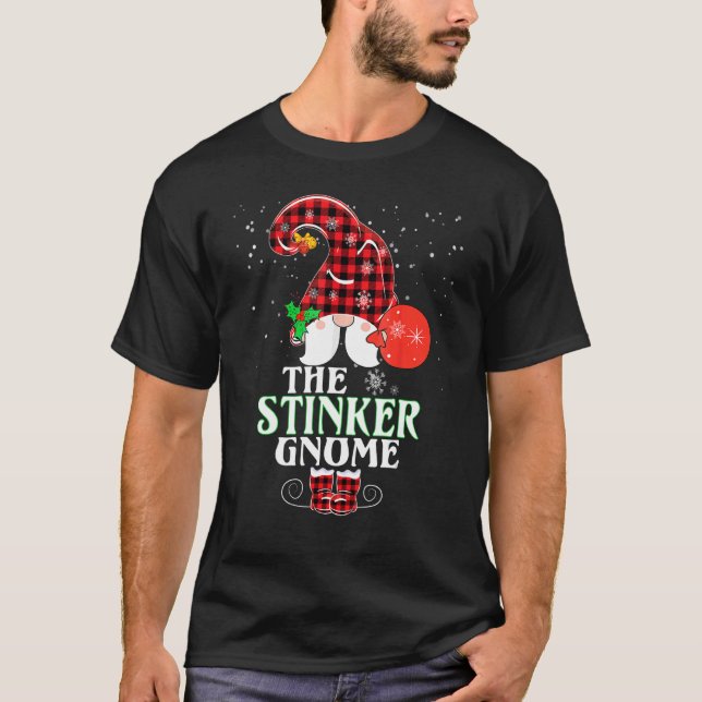 Camiseta Cristo Familiar de Xadrez Buffalo do Stinker Gnomo (Frente)