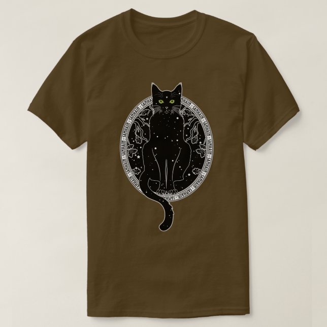 Camiseta Cristo islandês Yule Cat da Islândia Jolakotturin (Frente do Design)