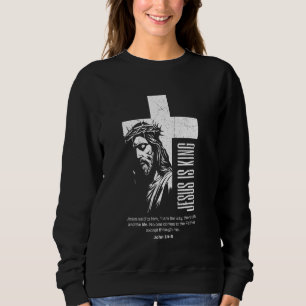 Camiseta Cristo Jesus é a igreja cristã religiosa rei Jo