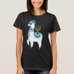 Camiseta Cristo Menorah Hanukkah Llama Cute Alpaca Chanukah<br><div class="desc">Menorah Hanukkah Llama Cute Alpaca Chanukah Natal Pajama</div>