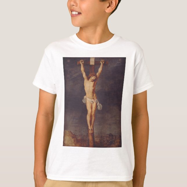 Camiseta Cristo morto na cruz por Peter Paul Rubens  (Frente)