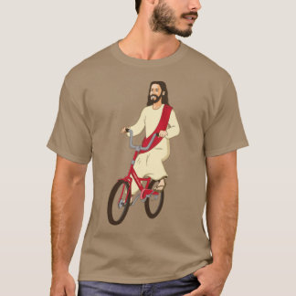 Camiseta Cristo numa bicicleta Igreja Senhor Jesus religios