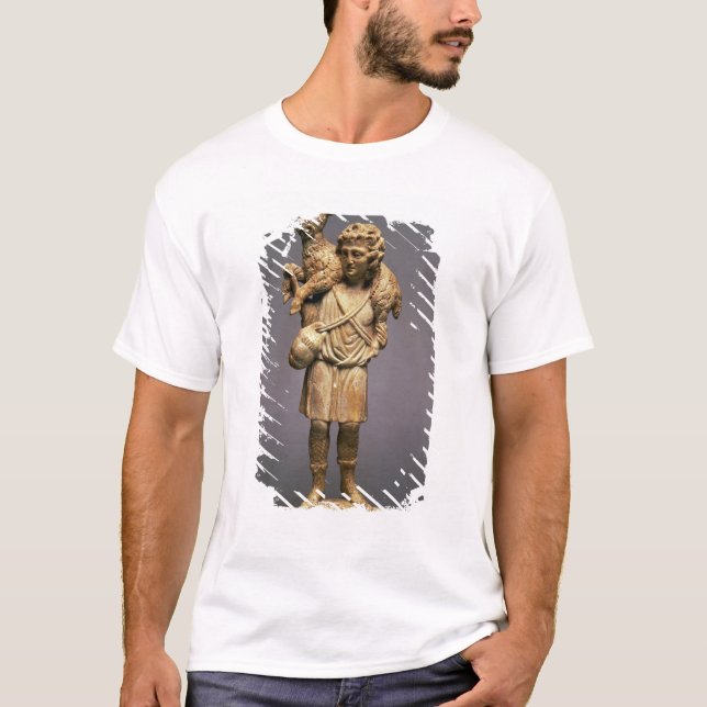 Camiseta Cristo o pastor (marfim) (Frente)