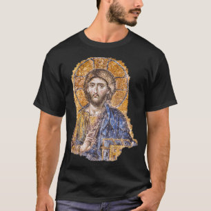 Camiseta Cristo Pantocrator Ícone Hagia Sophia Sophia Catól