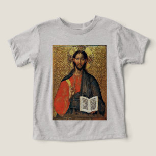 Camiseta Cristo Pantocrator Ícone Ortodoxo Século XVI 