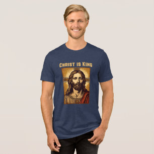 Camiseta Cristo politicamente incorreto é rei cristão