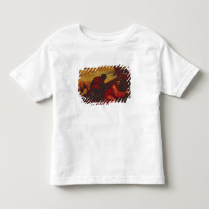 Camiseta Cristo que afunda-se sob o peso da cruz