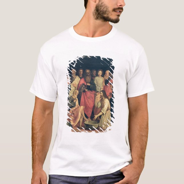 Camiseta Cristo que lava os pés dos discípulo (Frente)