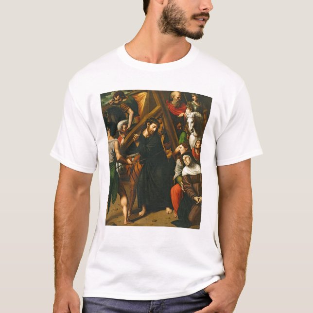 Camiseta Cristo que leva a cruz (Frente)