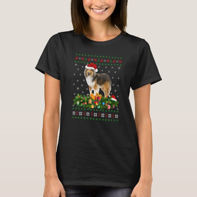 Camiseta Cristo Sheepdog de Shetland Familiar Correspondent (Frente)