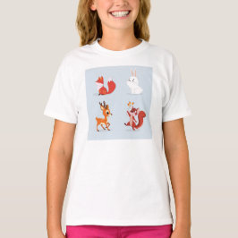 Camiseta "Critério de outono" - Animais de Queda de Cozy e