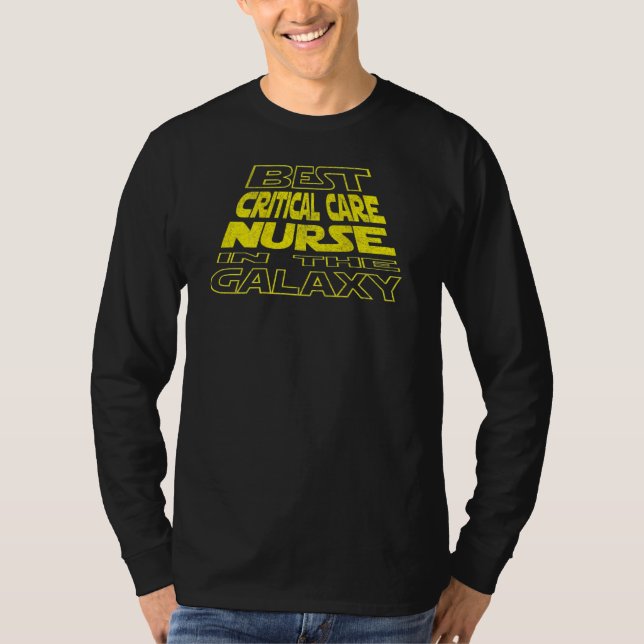 Camiseta Critical Care Nurse  Space Backside Design (Frente)