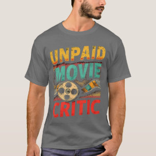 Camiseta Crítico de Cinema Não Remunerado Engraçado Filme R