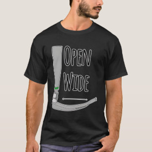 Camiseta Crna Laryngoscope Anestesiologista Intubação Médic