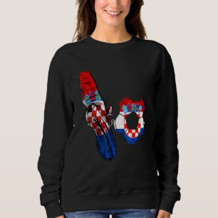 Camiseta Croácia Bandeira Croata Futebol Croata Chuta Croat