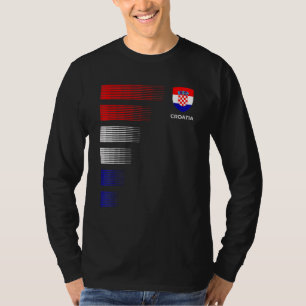 Camiseta Croácia Bandeira Emblem Patriótico Nacional Croata
