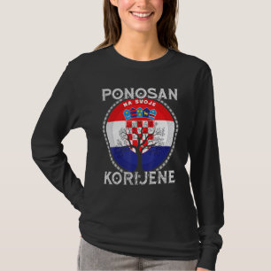Camiseta Croácia Bandeira Raízes Croatas Hrvatske Croácia Z