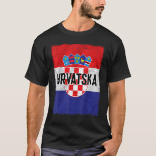 Camiseta Croácia Bandeira Raízes Croatas Hrvatske Croácia Z
