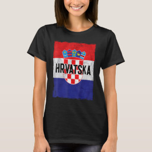 Camiseta Croácia Bandeira Raízes Croatas Hrvatske Croácia Z
