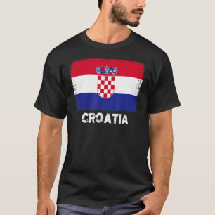 Camiseta Croácia: Bandeira Suporta Pessoas