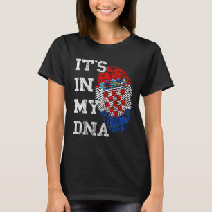 Camiseta Croácia Está no meu DNA Thumb Mark Hrvatska Croáci