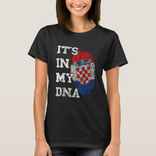Camiseta Croácia Está no meu DNA Thumb Mark Hrvatska Croáci
