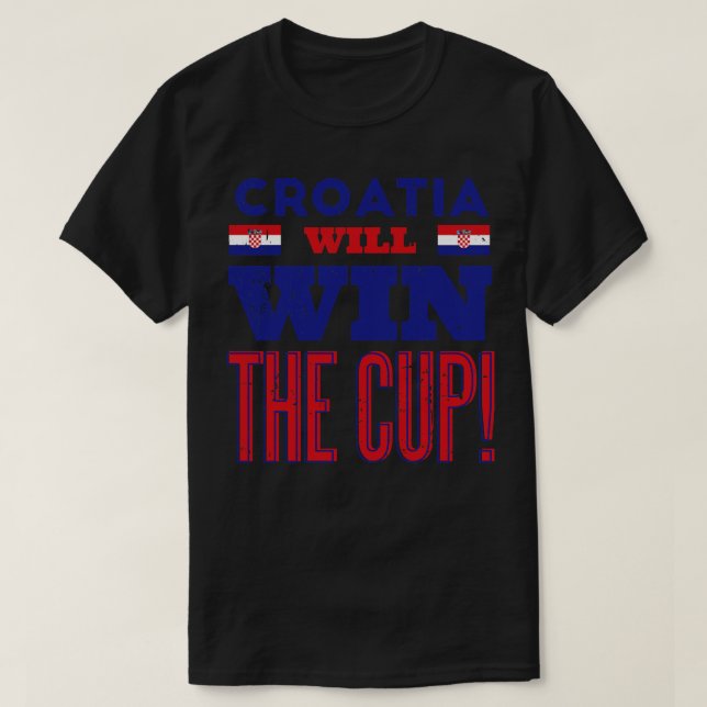 Camiseta Croácia ganha a Copa (Frente do Design)