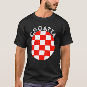 Camiseta Croácia Hrvatska Orgulho Croata Bandeira Croata Cr
