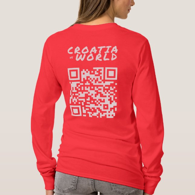 Camiseta CROÁCIAvs. Vermelho MUNDIAL (Verso)