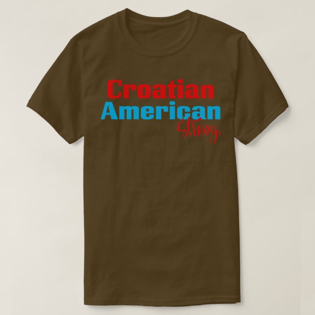 Camiseta Croata Americana Forte 1 (Frente do Design)
