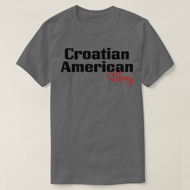 Camiseta Croata Americana Forte 2 (Frente do Design)