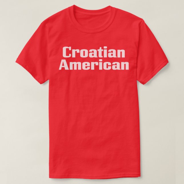 Camiseta Croata Americano 1 (Frente do Design)