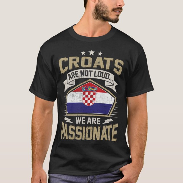 Camiseta Croatia Flag Passionate Croats Girls & Women (Frente)