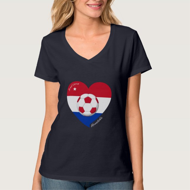 Camiseta Croatia "HRVATSKA" Soccer Team Fútbol Croacia 2014 (Frente)